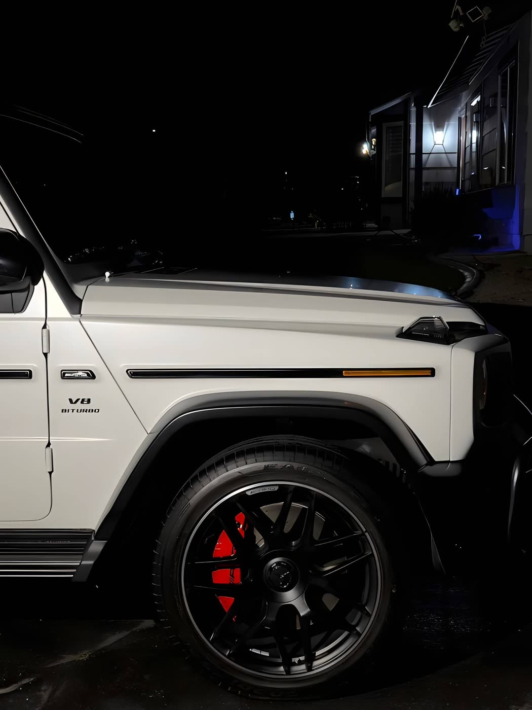 Mercedes-AMG G63 detailed at dusk