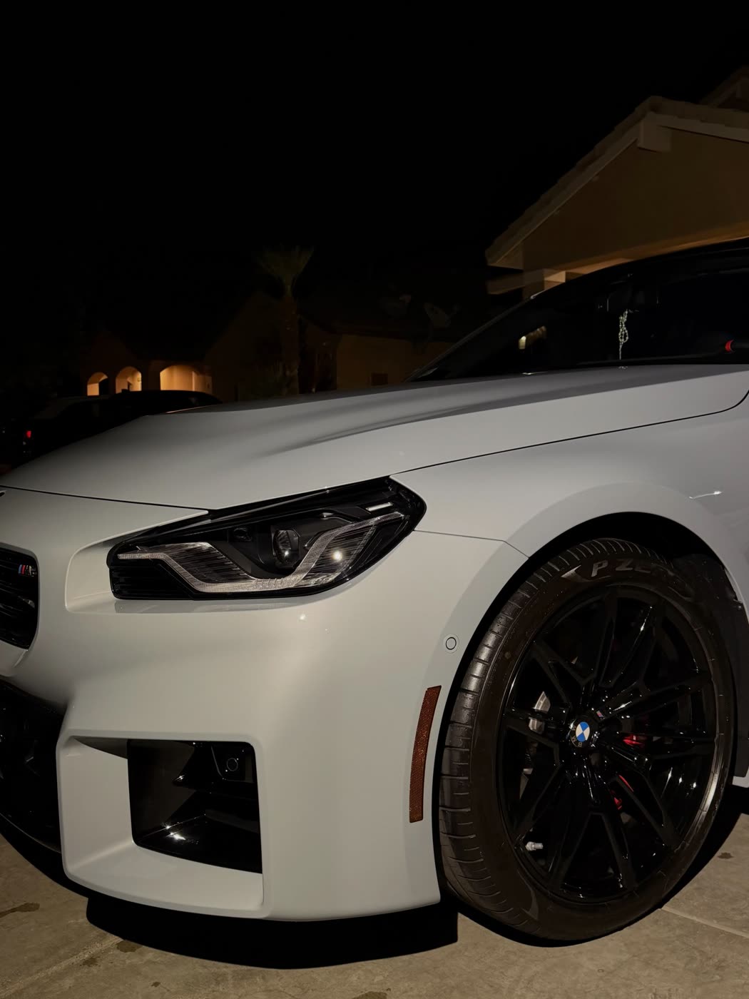 BMW M2 in white after an exterior detail